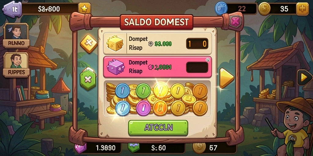 Tampilan menarik dari berbagai tema slot.