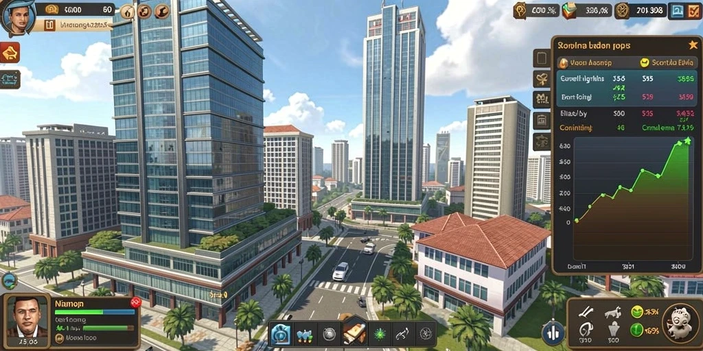 Screenshot 1 menunjukkan menu utama yang menarik.
