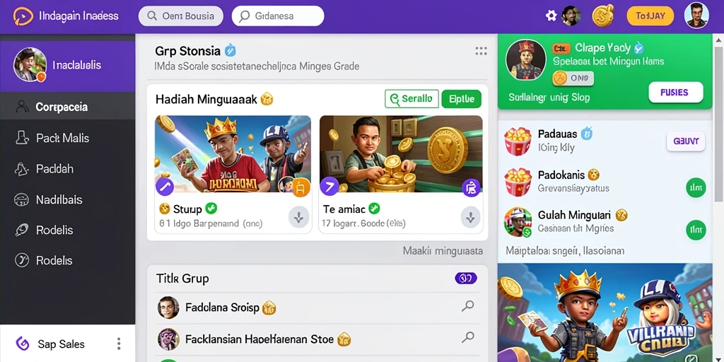 Tampilan awal yang menarik dan mudah dinavigasi.