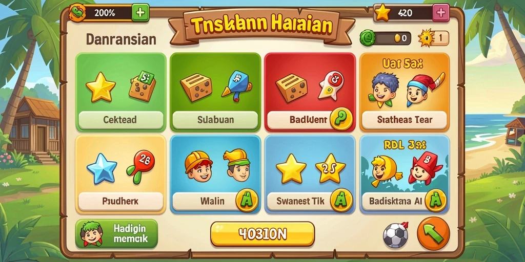 Tampilan antarmuka utama yang menarik.