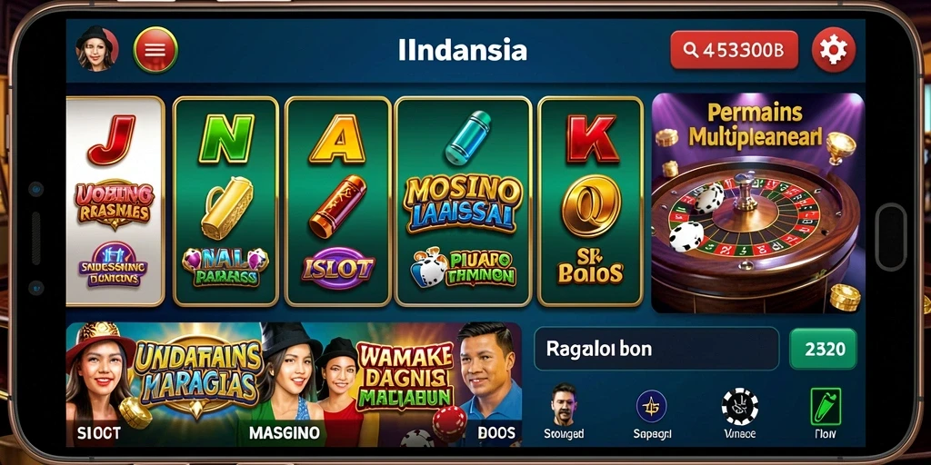 Tampilan antarmuka IDNRAJA yang modern dan menarik.