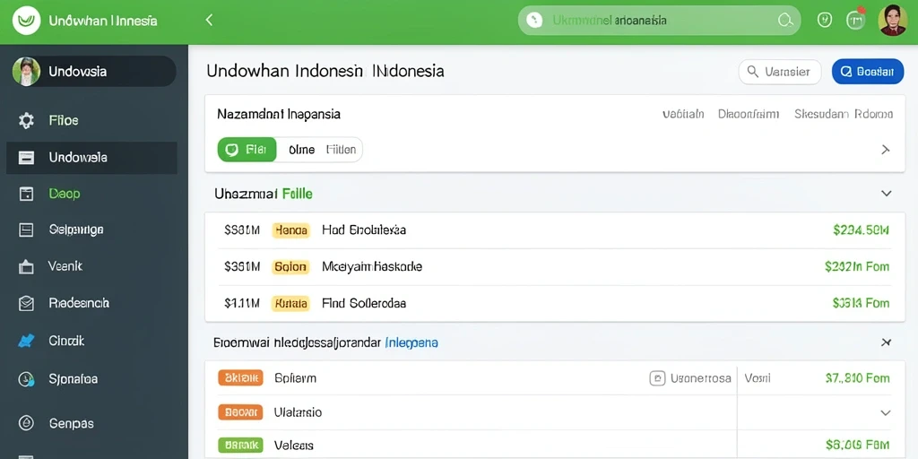 Tampilan antarmuka yang modern dan menarik.