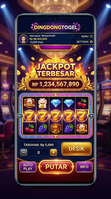 Cuplikan layar menu unduhan dingdongtogel untuk perangkat Android